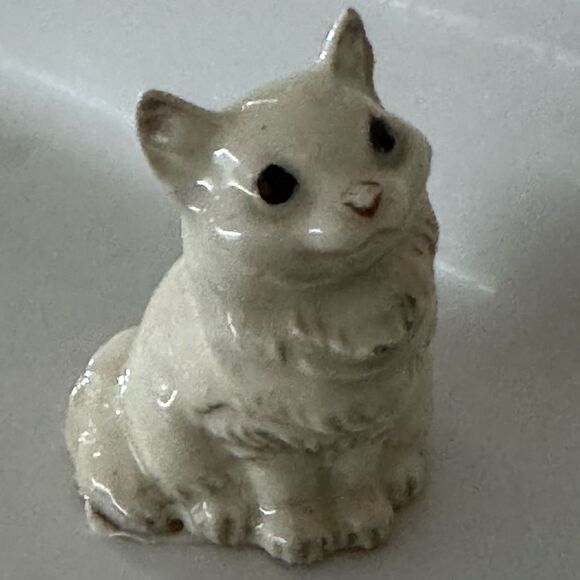 Hagen-Renaker Micro Ceramic White Cat Figurine 1981 COLLECTIBLE HARD TO FIND. - Picture 10 of 12
